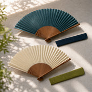 Japanese Folding Fan: Nami Tatewaku