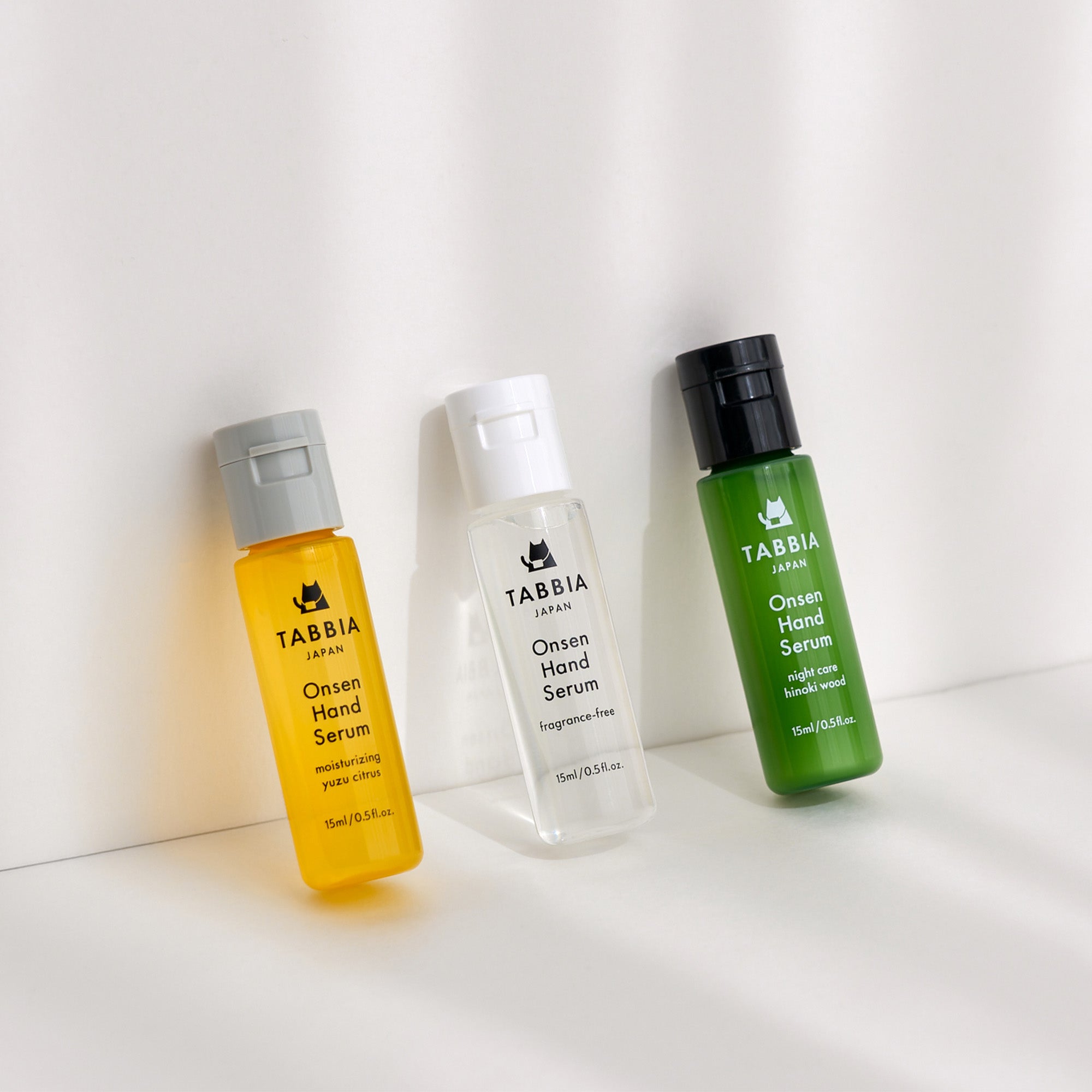TABBIA 温泉ハンドセラム 15ml 3本セット 巾着付き| ベタつかない